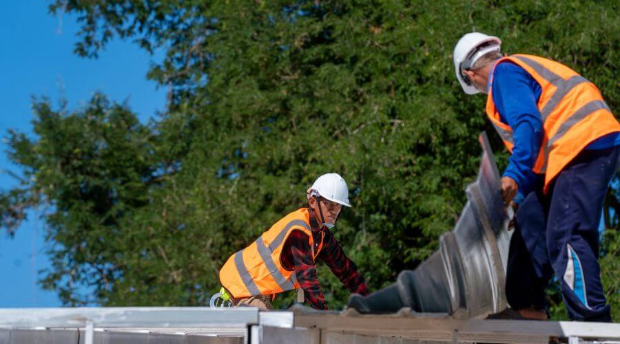 Professional metal roof installation in Byfield, MA